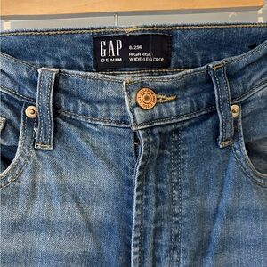 GAP High Rise Wide-Leg Crop Jeans